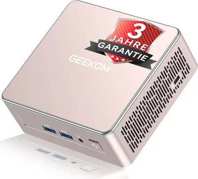 Produktbild von GEEKOM A5 2026 Mini PC Ryzen 5 7430U, 16GB DDR4, 512GB SSD, AMD Radeon Grafik, Win 11 Pro, Wi-Fi 6, BT 5.2