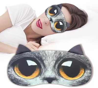 Imagen del producto de Mascarilla para dormir de satén, bloquea el 98% de la luz, con banda ajustable para mujeres, hombres y niños, ideal para viajar, color