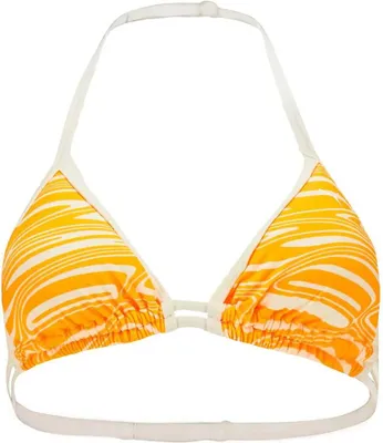 Produktbild von Puma Printed Triangle Bikinioberteil Orange L Damen Orange L