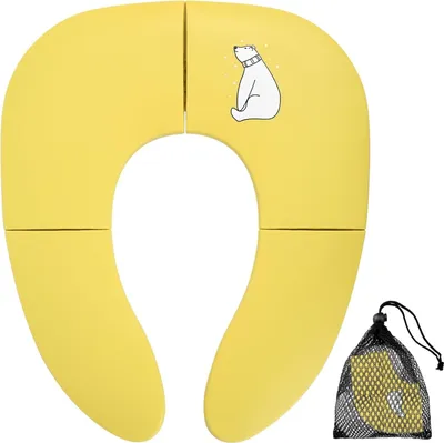 Produktbild von Faltbarer Toilettensitz Kinder Toilettensitz,Reise Klappbar WC Sitz Kinder,Toilettensitz Kinder Unterwegs,Toilettentrainer Sitzverkleinerer Toilette
