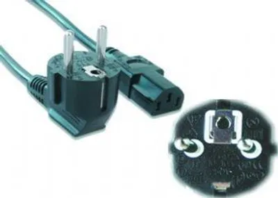 Image de Cordon d'alimentation Gembird PC-186-VDE-3M avec homologation VDE 3 mètres (PC-186-VDE-3M)