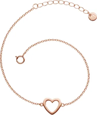 Produktbild von Glanzstücke München Armband Herz Sterling Silber 17,0 cm Basislänge + 3,0 cm Verlängerung 50080045