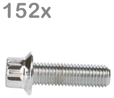 Zdjęcie produktu dla 152 śruby do felg M7x24, stal chromowana, do felg BBS, Rial, Schmidt, O.Z. i Dynatech Carline