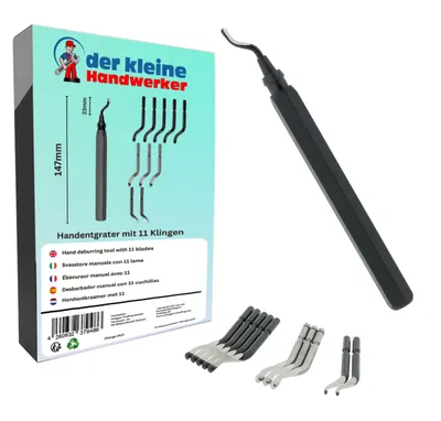 Handentgrater mit 11 Klingen – Präzises Entgratwerkzeug für Metall & Kunststoff