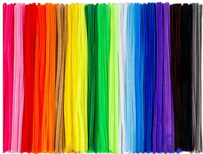Produktbild von 100 Stück 30 cm Pfeifenreiniger, 20 Farben, Chenille-Stiel, bunt, DIY-Projekt, Kunsthandwerk, Drehstäbe, Lernspielzeug, Kinder, Jungen, Mädchen, Bastelbedarf