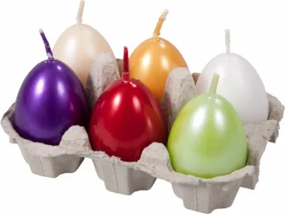 Zdjęcie produktu dla Świeca EGG MIX Wielkanocna perła d4,5x6cm