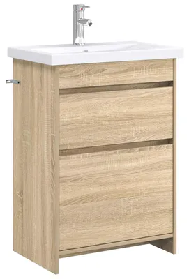 Obrázok produktu pre Sada kúpeľňového nábytku Dub sonoma 61 x 40 x 84,5 cm