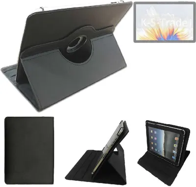 Produktbild von High quality kompatibel mit Cubot TAB 30 Schutz Hülle 360° Tablet Case Schutzhülle Flip Cover  schwarz. Tablet Hülle drehbar Standfunktion Ultra
