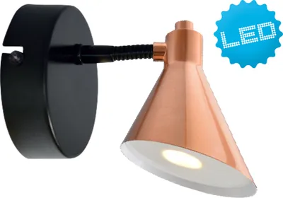 Produktbild von Näve - LED Wandleuchte, Pinhead, Maße: L: 23cm; d: 13,5cm; ds: 8cm; 1212647
