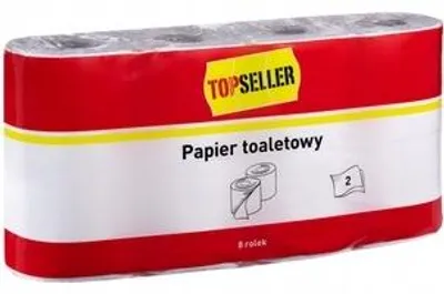 Obrázek produktu pro Toaletní papír 2-vrstvý TopSeller 8 rolí