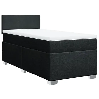 Imagen del producto de Cama con somier y colchón de la marca vidaXL, color , dimensiones 100x200 cm, tapizada en tela