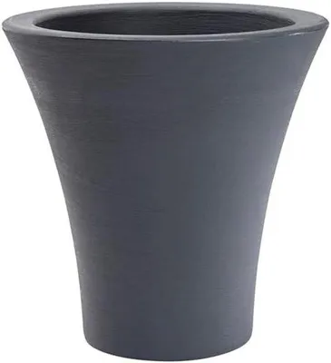 Productafbeelding van Bloempot Rond - Plantenbak Groot - Planten Buiten - Vorstbestendig Lichtgewicht - 64 cm - Antraciet