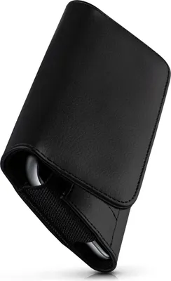 Produktbild von moex® Handy Quertasche kompatibel mit Xiaomi Redmi Note 9T - Hülle mit Gürtelclip, Schwarz