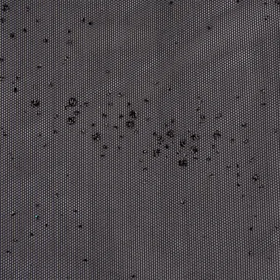 Produktbild von Tüllstoff Meterware Stretch Glitzer weich einfarbig schwarz 1,5m