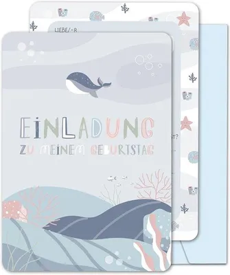 Productafbeelding van Uitnodigingskaarten voor kinderfeestjes met kleurrijke envelopjes - 13 kaarten