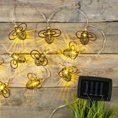 Produktbild von LED Solar Lichterkette "Bienen