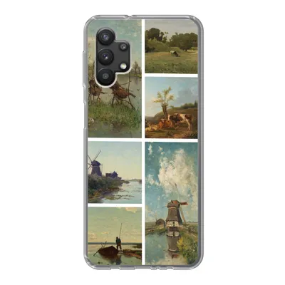 Produktbild von MuchoWow® Handyhülle Schutzhülle Hülle für Samsung Galaxy A32 5G Kunst - Collage - Niederlande Silikon Softcase Handy Hülle - Softcase