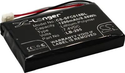 Immagine prodotto di TECHTEK Batteria compatibile con [Safescan] 6165 G3, 6175, 6185 sostituisce 131-0477, per LB-205