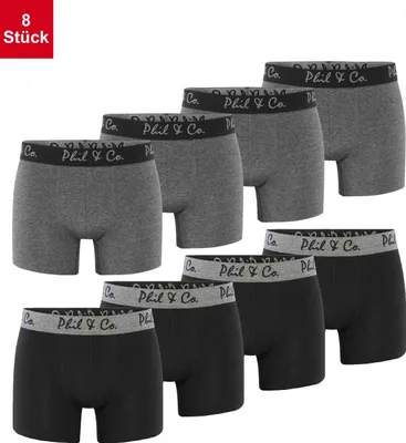 Produktbild von 8-Pack Retropants (Schwarz/Anthrazit) 4XL