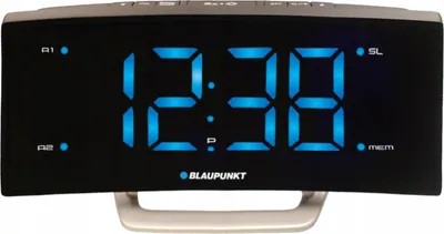 Produktbild von Blaupunkt CR7BK Funkuhr Analog & digital Edelstahl