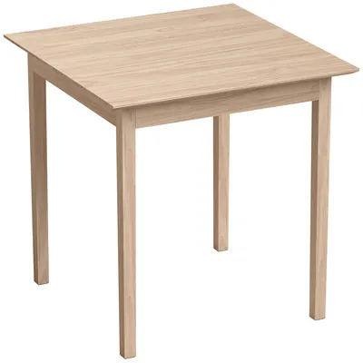 Produktbild von Küchentisch Esstisch Quadratischer Tisch, modernes Design, 75 cm x 75 cm x 76 cm, Naturholz