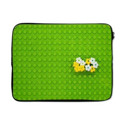 Produktbild von MuchoWow® Laptop Hülle 14 ZollUnterlage mit Blumen Laptoptasche - Laptoptasche - Stoßsicher - Schutzhaube