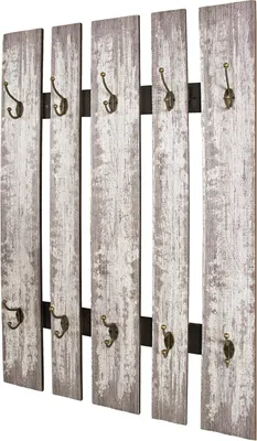 Produktbild von HAKU Möbel Wandgarderobe grau - Maße: B 65 cm x H 100 cm x T 9 cm; 32950
