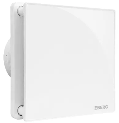 Zdjęcie produktu dla EBERG EVO WM 100 HT Wentylator Łazienkowy 100 mm Higrostat Timer Biały Mat