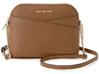 Produktbild von Michael Kors Jet Set Medium Crossbody Leather Handbag (LUGGAGE)