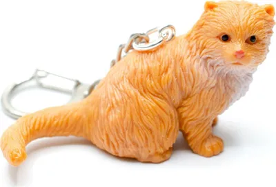 Produktbild von Katze Schlüsselanhänger Perser Perserkatze Miniblings Anhänger Schlüsselring rot