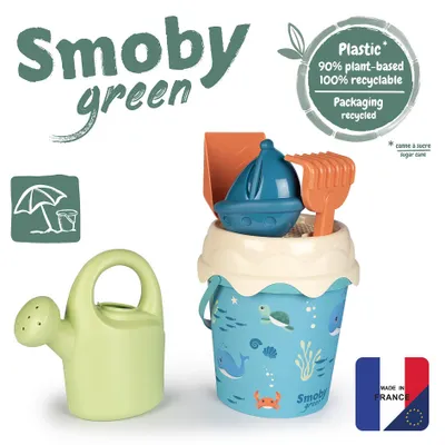 Obrázek produktu pro Smoby Green Kyblík s příslušenstvím na písek a koně