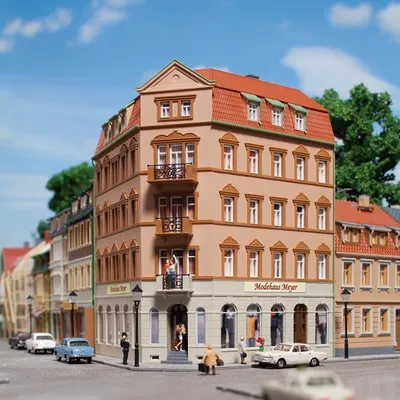 Produktbild von Auhagen 13334 - Eckhaus Markt 1 [Spielzeug]