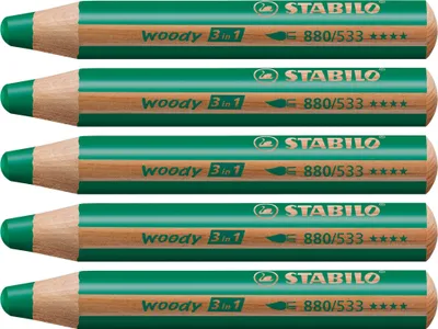 Produktbild von STABILO woody 3 in 1, Grün, 1 Stück(e)