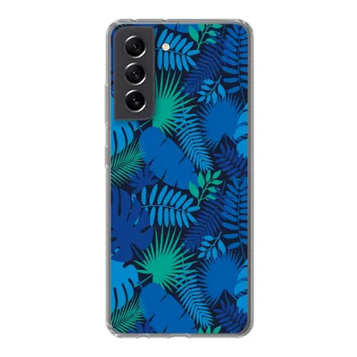 Produktbild von MuchoWow® Handyhülle Schutzhülle Hülle für Samsung Galaxy S21 FE Tropisch - Design - Blätter Silikon Softcase Handy Hülle - Mobiltelefonhülle
