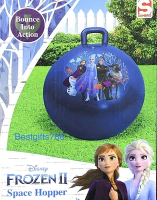Produktbild von Sambro Frozen Die Eiskönigin Kinder Hüpfball Sprungball Griff Hopser 45cm Ball Motorik