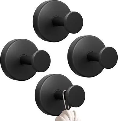 Immagine prodotto di Set di quattro ganci resistenti per appendere oggetti senza forare, portata 5 kg