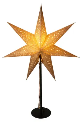 Produktbild von Papierstern auf Metallständer, beleuchtet, Ø 45 × 65 cm