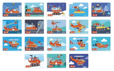 Image de Janod livre magnétique pompiers - Jouets éducatifs avec aimants pour enfants