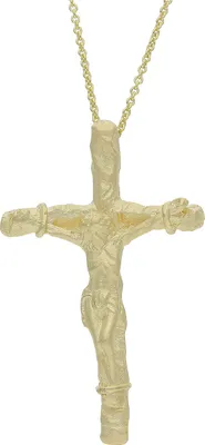 Produktbild von JuwelmaLux Kreuz Anhänger für Herren 925 Sterling Silber Gold plattiert JL20-02-0895