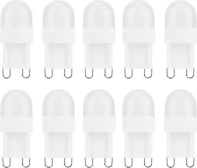 Immagine prodotto di 10 lampadine LED base G9 da 1,5 W Piccola lampadina con base BiPin per lampadari Illuminazione interna 230 V