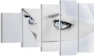 Produktbild von Bild auf Leinwand - Leinwandbild - Schönheit Gesicht Mädchen Mode - 100x60cm - Wand Bild - Wanddeko - Leinwanddruck - Bilder - Kunstdruck - Wanddekoration - Leinwand bilder - Wandkunst - EG100x60-2159