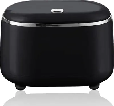 Immagine prodotto di Piccolo cestino da tavolo - Portatile e pratico - 2 litri - Nero