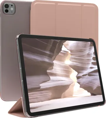 Produktbild von EAZY CASE Smartcase für Apple iPad Pro 11 (2024) Tabletcase Bookcover Smart Flipcase magnetisch Rosa