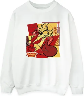 Produktbild von Looney Tunes - "Rabbit New Year" Sweatshirt für Herren BI33813 (S) (Weiß)