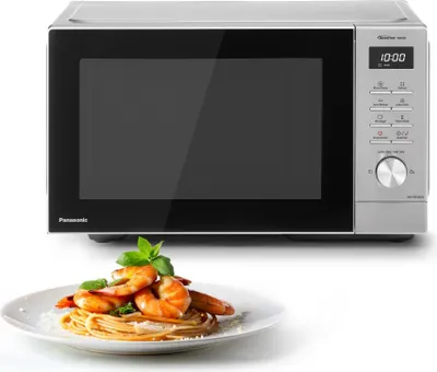 Produktbild von Panasonic NN-SD36QSEPG Solo-Mikrowelle, 29 l, 1000 W, automatisches Auftauen, 11 automatische Programme, Timer, Silber