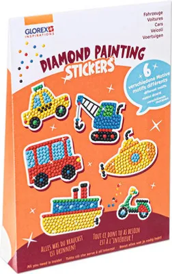 Produktbild von Diamond Painting Stickers Fahrzeuge 6-tlg.