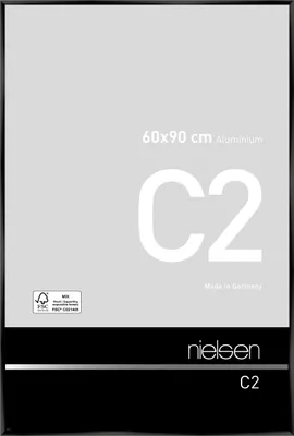 Produktbild von nielsen Aluminium Bilderrahmen C2, 60x90 cm, Eloxal Schwarz Glanz