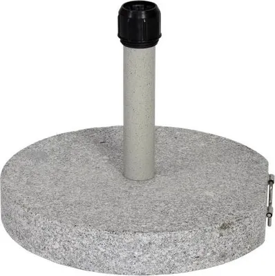 Obrázek produktu pro Stojan na slunečník granitový kulatý - Ø50cm - 30kg - šedý