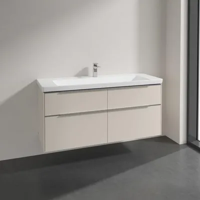 Image de Ensemble de meubles de salle de bain Villeroy & Boch Subway 3.0, 130 cm, avec 4 tiroirs