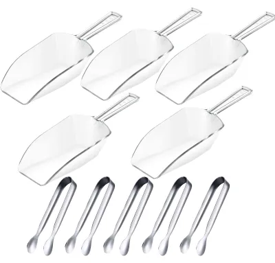 Servierzangen-Set, 10-teilig, Edelstahl & Kunststoff, 11 cm & 21 cm